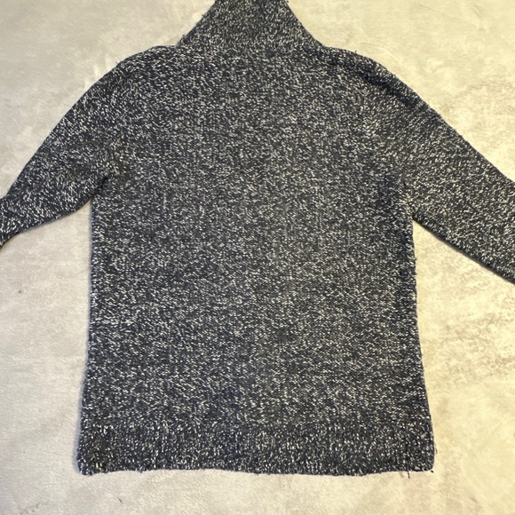 Abercrombie & Fitch Shawl Collar Knit Cardigan Men's Large Blue Grandpa Sweater - Picture 6 of 6